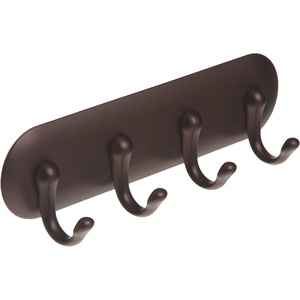 image:imageiDesign York Adhesive Backed Key Holder for Wall 15 x 7 x 55 Brushed Stainless SteelBronze