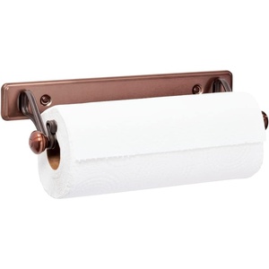 image:imageiDesign York Lyra Steel Wall Mount Paper Towel Holder Chrome  153 x 52 x 2 VersatileBronze
