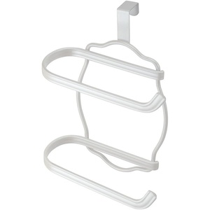 image:imageiDesign York Metal Free Standing Toilet Paper Tissue Holder with Shelf Roll Reserve Canister for Kids Guest Master Office Bathroom 64 x 812 x 24  Satin SilverPearl White