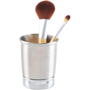 image:imageiDesign York Metal Tumbler Split Finish  Makeup Brush Holder Toothbrush Holder 325 x 325 x 425 For Bathroom Countertop Desk Dorm VanityPack of 1
