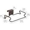 image:imageInterDesign Classico Over Cabinet Plastic Bag Holder  Storage Organizer for Kitchen BronzeBronze