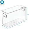 image:imageInterDesign Linus Plastic Countertop Closet and Vanity Organizer Storage Bin for Bathroom Bedroom Office Craft Room Kitchen SmallSmall