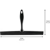 image:imageInterDesign iDesign Bathroom Shower Squeegee with Wall Hook  Set of 2  BlackClearBlackClear