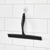 image:imageInterDesign iDesign Bathroom Shower Squeegee with Wall Hook  Set of 2  BlackClearBlackClear