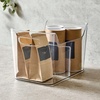 image:imageInterDesign iDesign Divided Fridge Organizer Bin with Handles Clear  Refrigerator or Freezer BinPack of 1