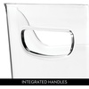 image:imageInterDesign iDesign Divided Fridge Organizer Bin with Handles Clear  Refrigerator or Freezer BinPack of 1