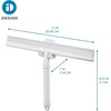 image:imageInterDesign iDesign Shower Squeegee with Adhesive Hook  WhiteHook