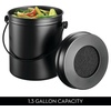 image:imageInterdesign 32650 Kitchen Compost Bin 13 Gallon CapacityPC Matte Black