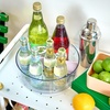 image:imageRosanna Pansino x iDesign Recycled Plastic Divided Lazy Susan Turntable with Lid Clear BinLavender Sprinkles Divider 10 D x 369 HClearLavendar