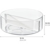 image:imageRosanna Pansino x iDesign Recycled Plastic Divided Lazy Susan Turntable with Lid Clear BinLavender Sprinkles Divider 10 D x 369 HClearMarshmallow