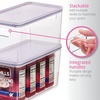 image:imageRosanna Pansino x iDesign Recycled Plastic Kitchen Storage Bin with Lid Clear BinLavender Sprinkles Lid 9 x 12 x 6ClearLavender