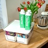 image:imageRosanna Pansino x iDesign Recycled Plastic Kitchen Storage Bins Includes 1 Large Bin with Lid and 2 Medium Bins Multicolored BinsMarshmallow Lid 6 x 12 x 6Marshmallow