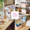 image:imageRosanna Pansino x iDesign Recycled Plastic Kitchen Storage Bins Includes 1 Large Bin with Lid and 2 Medium Bins Multicolored BinsMarshmallow Lid 6 x 12 x 6Marshmallow