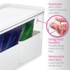 image:imageRosanna Pansino x iDesign Recycled Plastic Kitchen Storage Bins Includes 1 Large Bin with Lid and 4 Medium Bins Multicolored BinsMarshmallow Lid 12 x 12 x 6Marshmallow