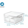 image:imageRosanna Pansino x iDesign Recycled Plastic Kitchen Storage Bins Includes 1 Large Bin with Lid and 4 Medium Bins Multicolored BinsMarshmallow Lid 12 x 12 x 6Marshmallow