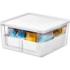image:imageRosanna Pansino x iDesign Recycled Plastic Kitchen Storage Bins Includes 1 Large Bin with Lid and 4 Medium Bins Multicolored BinsMarshmallow Lid 12 x 12 x 6Marshmallow