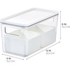 image:imageRosanna Pansino x iDesign Recycled Plastic Kitchen Storage Bins Includes 1 Large Bin with Lid and 4 Medium Bins Multicolored BinsMarshmallow Lid 12 x 12 x 6Marshmallow