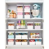 image:imageRosanna Pansino x iDesign Recycled Plastic Kitchen Storage Bins Includes 1 Large Bin with Lid and 4 Medium Bins Multicolored BinsMarshmallow Lid 12 x 12 x 6Marshmallow