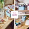 image:imageRosanna Pansino x iDesign Recycled Plastic Kitchen Storage Bins Includes 1 Large Bin with Lid and 4 Medium Bins Multicolored BinsMarshmallow Lid 12 x 12 x 6MultiMarshmallow