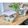 image:imageRosanna Pansino x iDesign Recycled Plastic Open Front Kitchen Storage Bin with Lid Clear BinLavender Sprinkles Lid 12 x 12 x 6ClearLavender
