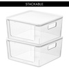 image:imageRosanna Pansino x iDesign Recycled Plastic Open Front Kitchen Storage Bin with Lid Clear BinLavender Sprinkles Lid 12 x 12 x 6ClearMarshmallow