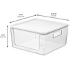 image:imageRosanna Pansino x iDesign Recycled Plastic Open Front Kitchen Storage Bin with Lid Clear BinLavender Sprinkles Lid 12 x 12 x 6ClearMarshmallow