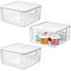 image:imageRosanna Pansino x iDesign Recycled Plastic Open Front Kitchen Storage Bin with Lid Clear BinLavender Sprinkles Lid 12 x 12 x 6ClearMarshmallow