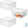 image:imageRosanna Pansino x iDesign Recycled Plastic Open Front Kitchen Storage Bin with Lid Clear BinLavender Sprinkles Lid 12 x 12 x 6ClearMarshmallow