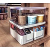 image:imageRosanna Pansino x iDesign Recycled Plastic Open Front Kitchen Storage Bin with Lid Clear BinLavender Sprinkles Lid 12 x 12 x 6ClearMarshmallow