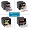 image:imageiDesign 3Drawer Stackable Sunglasses Organizer  Clear Glasses Storage Eyewear Display HolderBlack