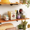 image:imageiDesign 4Piece Plastic Organizer Bin Set Clear  Two 10 x 8 x 5 Bins Two 10 x 4 x 5 Bins For Pantry and Cabinet Organization Made in the USA10 x 10 x 8