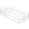 image:imageiDesign 4Section Stackable Makeup Drawer Organizer Set of 2 Clear  For Cosmetics and ToiletriesPack of 1