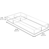 image:imageiDesign 4Section Stackable Makeup Drawer Organizer Set of 2 Clear  For Cosmetics and ToiletriesPack of 1