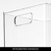 image:imageiDesign 50 Recycled Plastic Refrigerator Set Made in The USA  Versatile Design Ideal for Freezer Pantry and Cabinet Organization Two 5 x 5 x 14 and Two 10 x 5 x 14 Bins Clear8 x 16 x 6