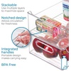image:imageiDesign 50 Recycled Plastic Refrigerator Set Made in The USA  Versatile Design Ideal for Freezer Pantry and Cabinet Organization Two 5 x 5 x 14 and Two 10 x 5 x 14 Bins Clear145 x 15 x 10