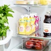 image:imageiDesign 50 Recycled Plastic Refrigerator Set Made in The USA  Versatile Design Ideal for Freezer Pantry and Cabinet Organization Two 5 x 5 x 14 and Two 10 x 5 x 14 Bins Clear145 x 15 x 10