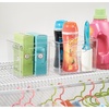 image:imageiDesign 50 Recycled Plastic Refrigerator Set Made in The USA  Versatile Design Ideal for Freezer Pantry and Cabinet Organization Two 5 x 5 x 14 and Two 10 x 5 x 14 Bins Clear8 x 16 x 6