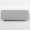 image:imageiDesign 63883 Lineo Silicone Kitchen Sink Tray for Sponges Scrubbers Soap Stovetop Spoon Holder 9 x 35 x 05 Gray  for CountertopsGray