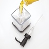 image:imageiDesign 67080 Forma Plastic Soap Pump with Caddy Dispenser with Storage Compartment for Bathroom Kitchen Countertops Sinks Set of 1 Stainless  Dispenser with Storage Compartment for Bathroom Kitchen CountertopsClearMatte Black