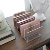 image:imageiDesign 7Section Makeup Palette Organizer and Storage  Set of 2  ClearMatte WhitePallet Organizer 2 pk