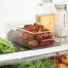 image:imageiDesign 8Piece Fridge or Pantry Storage Bins Clear  Plastic Water Bottle Organizer For KitchenCombo Pack
