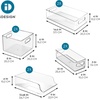 image:imageiDesign 8Piece Fridge or Pantry Storage Bins Clear  Plastic Water Bottle Organizer For KitchenCombo Pack