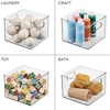 image:imageiDesign 8Piece Fridge or Pantry Storage Bins Clear  Plastic Water Bottle Organizer For KitchenCombo Pack