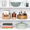 image:imageiDesign Acacia Wood Pantry Storage Bin with Handles  Natural10 x 8 x 5