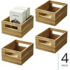 image:imageiDesign Acacia Wood Pantry Storage Bin with Handles  Natural10 x 8 x 5