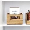image:imageiDesign Acacia Wood Pantry Storage Bin with Handles  Natural10 x 8 x 5