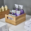 image:imageiDesign Acacia Wood Pantry Storage Bin with Handles  Natural10 x 8 x 5
