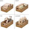 image:imageiDesign Acacia Wood Pantry Storage Bin with Handles  Natural15 x 8 x 5