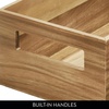image:imageiDesign Acacia Wood Pantry Storage Bin with Handles  Natural15 x 8 x 5