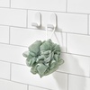 image:imageiDesign Adhesive Shower Hooks White Set of 2  Bathroom Storage Shower2 Flat Hooks